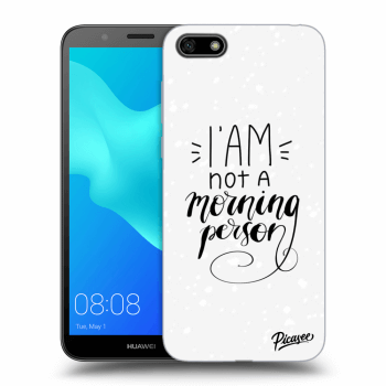 Picasee silikonový černý obal pro Huawei Y5 2018 - I am not a morning person