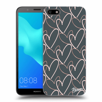 Picasee silikonový černý obal pro Huawei Y5 2018 - Lots of love