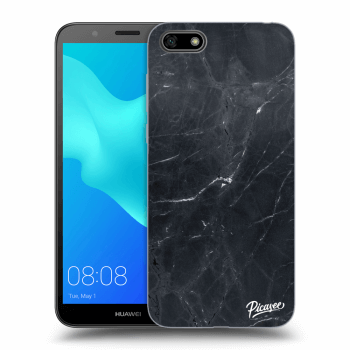 Picasee silikonový černý obal pro Huawei Y5 2018 - Black marble