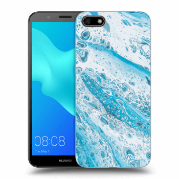 Picasee silikonový černý obal pro Huawei Y5 2018 - Blue liquid