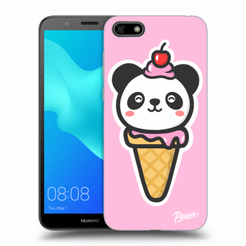 Picasee silikonový černý obal pro Huawei Y5 2018 - Ice Cream Panda