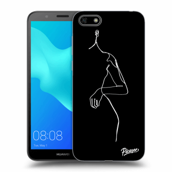 Picasee silikonový černý obal pro Huawei Y5 2018 - Simple body White