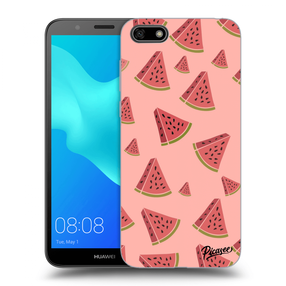 Picasee silikonový černý obal pro Huawei Y5 2018 - Watermelon