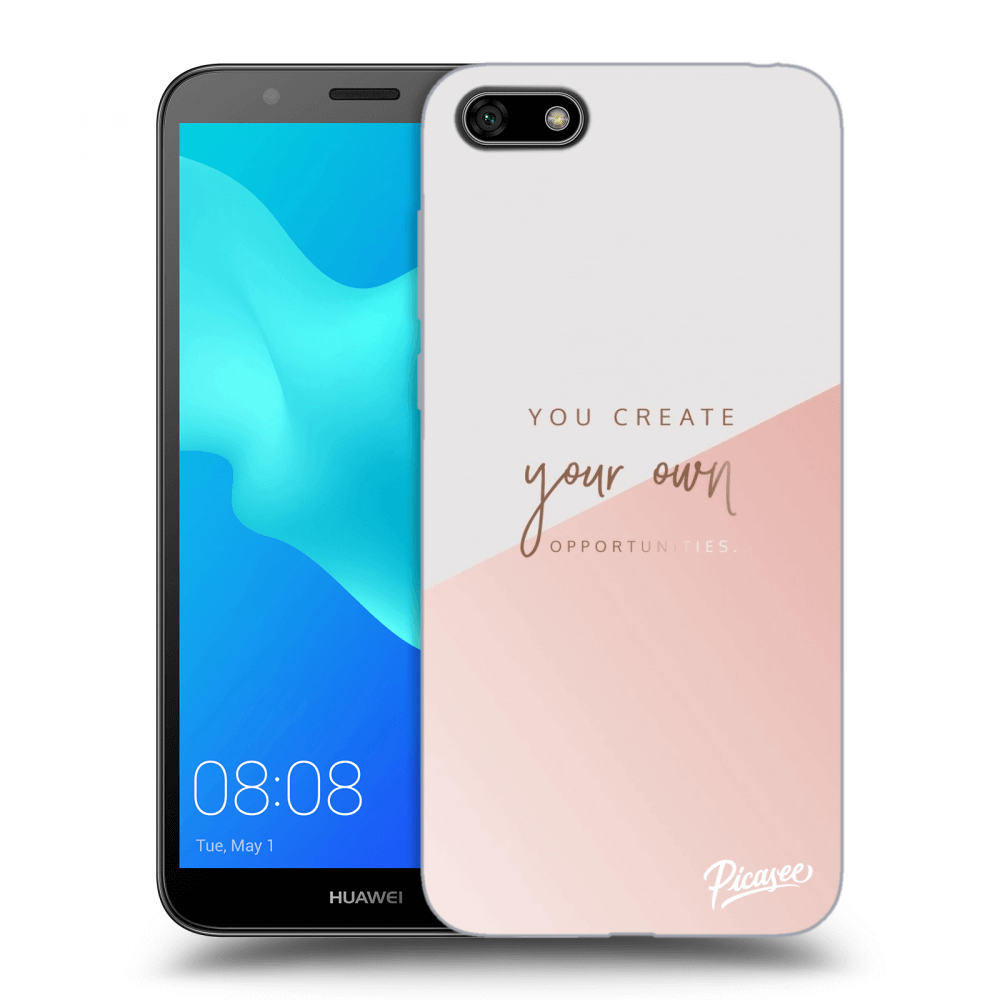 Picasee silikonový černý obal pro Huawei Y5 2018 - You create your own opportunities