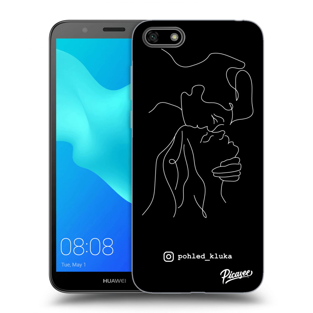 Picasee silikonový černý obal pro Huawei Y5 2018 - Forehead kiss White