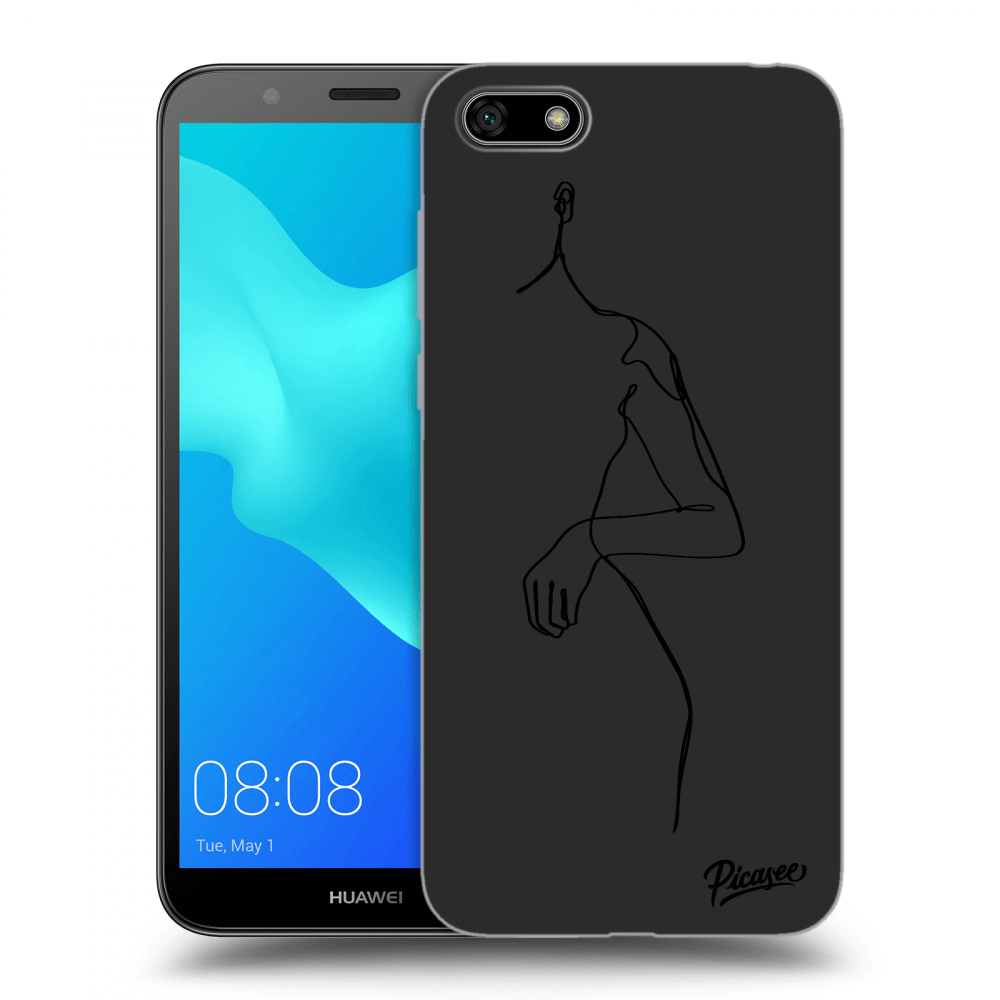 Picasee silikonový černý obal pro Huawei Y5 2018 - Simple body