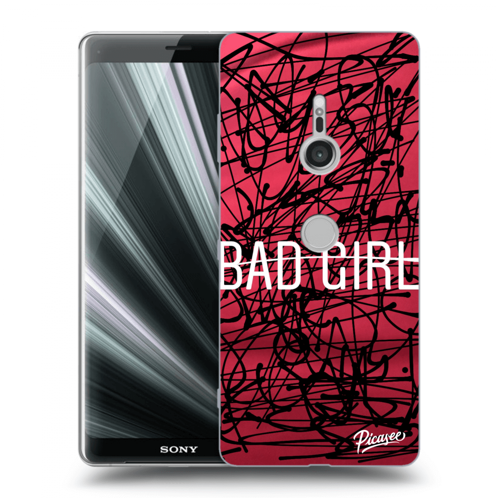 Picasee silikonový průhledný obal pro Sony Xperia XZ3 - Bad girl
