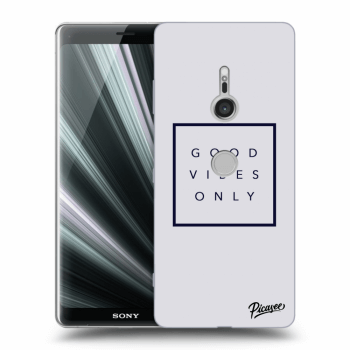 Picasee silikonový průhledný obal pro Sony Xperia XZ3 - Good vibes only