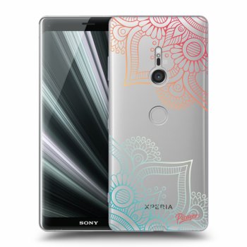 Picasee silikonový průhledný obal pro Sony Xperia XZ3 - Flowers pattern