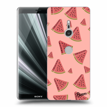 Picasee silikonový průhledný obal pro Sony Xperia XZ3 - Watermelon