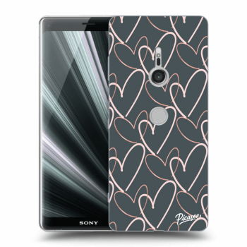 Picasee silikonový průhledný obal pro Sony Xperia XZ3 - Lots of love