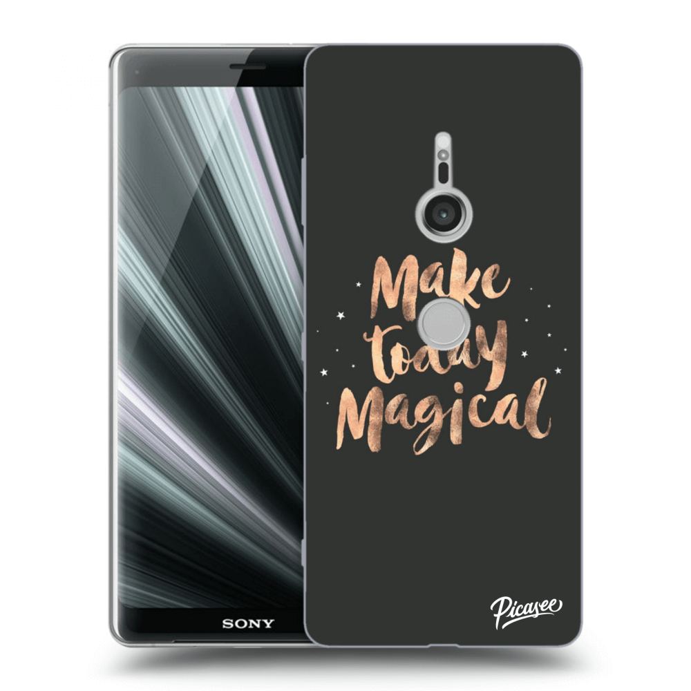 Picasee silikonový průhledný obal pro Sony Xperia XZ3 - Make today Magical