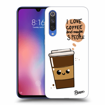 Picasee silikonový průhledný obal pro Xiaomi Mi 9 SE - Cute coffee