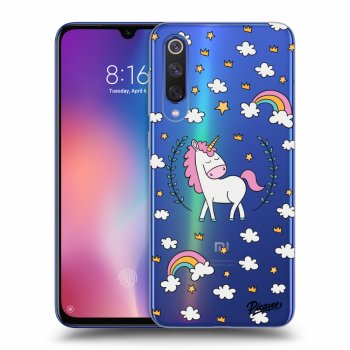 Picasee silikonový průhledný obal pro Xiaomi Mi 9 SE - Unicorn star heaven