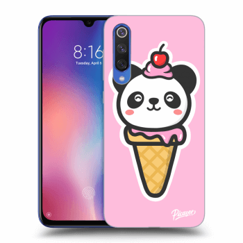 Picasee silikonový průhledný obal pro Xiaomi Mi 9 SE - Ice Cream Panda