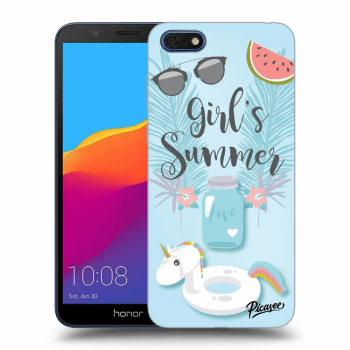 Picasee silikonový černý obal pro Honor 7S - Girls Summer