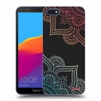 Picasee silikonový černý obal pro Honor 7S - Flowers pattern