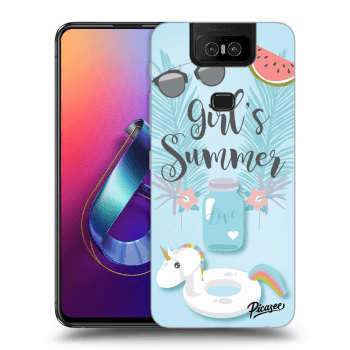 Picasee silikonový průhledný obal pro Asus Zenfone 6 ZS630KL - Girls Summer