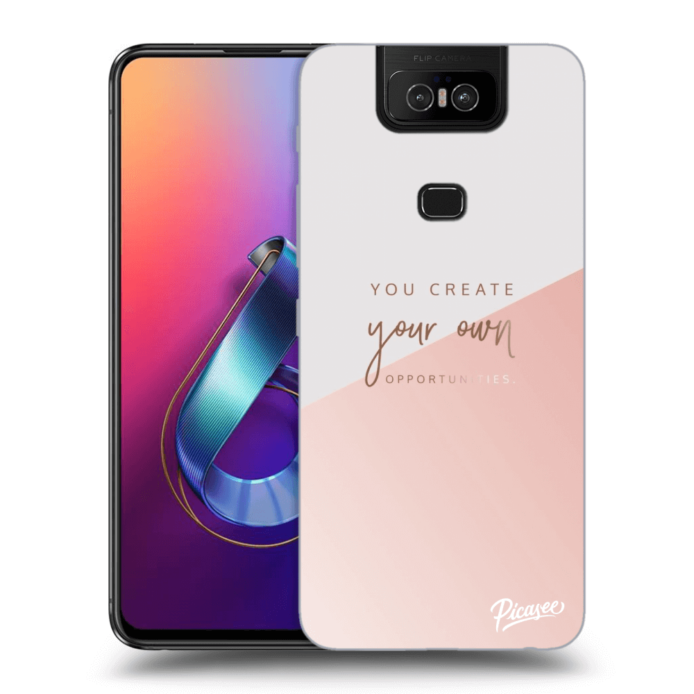 Picasee silikonový průhledný obal pro Asus Zenfone 6 ZS630KL - You create your own opportunities