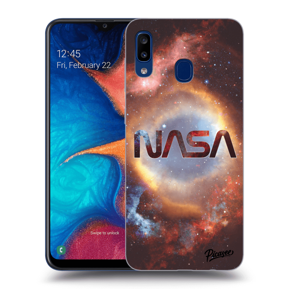 Picasee silikonový černý obal pro Samsung Galaxy A20e A202F - Nebula
