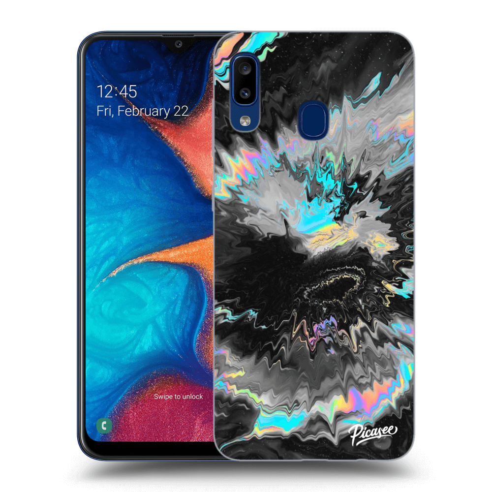 Picasee silikonový černý obal pro Samsung Galaxy A20e A202F - Magnetic