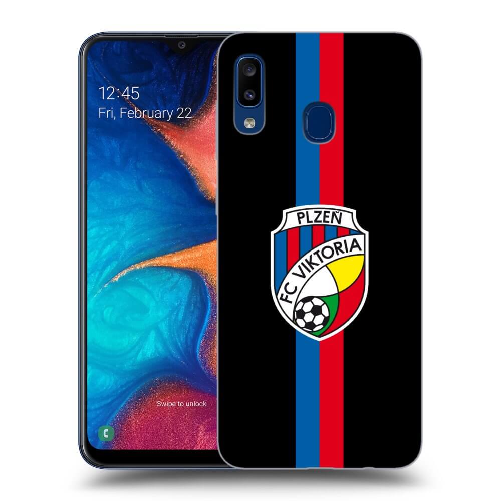 Picasee silikonový černý obal pro Samsung Galaxy A20e A202F - FC Viktoria Plzeň H
