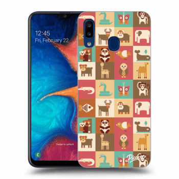 Picasee silikonový průhledný obal pro Samsung Galaxy A20e A202F - Animals
