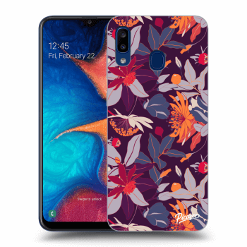 Obal pro Samsung Galaxy A20e A202F - Purple Leaf