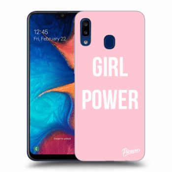 Picasee silikonový průhledný obal pro Samsung Galaxy A20e A202F - Girl power
