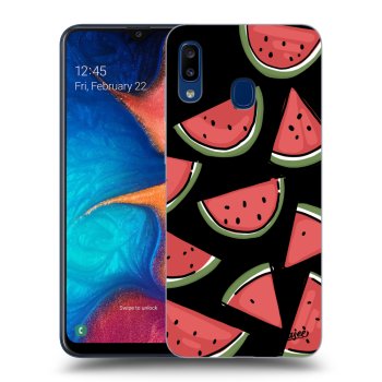 Picasee silikonový černý obal pro Samsung Galaxy A20e A202F - Melone