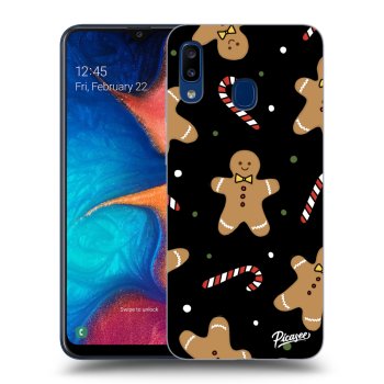Picasee silikonový černý obal pro Samsung Galaxy A20e A202F - Gingerbread