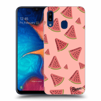Picasee silikonový průhledný obal pro Samsung Galaxy A20e A202F - Watermelon