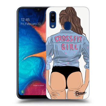 Obal pro Samsung Galaxy A20e A202F - Crossfit girl - nickynellow
