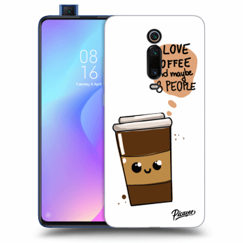 Picasee silikonový černý obal pro Xiaomi Mi 9T (Pro) - Cute coffee