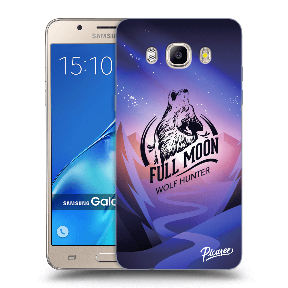 Picasee silikonový průhledný obal pro Samsung Galaxy J5 2016 J510F - Wolf