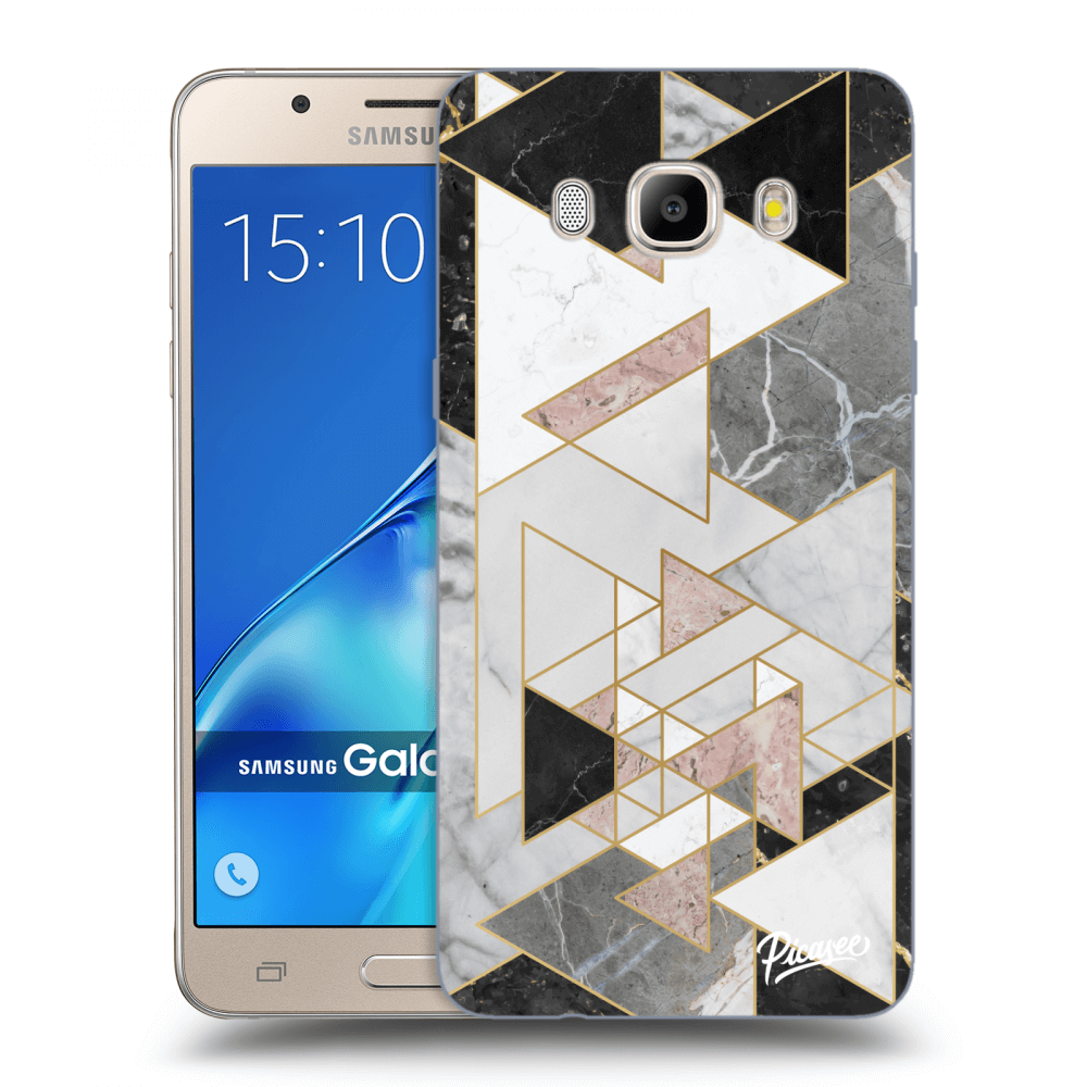 Picasee silikonový průhledný obal pro Samsung Galaxy J5 2016 J510F - Light geometry