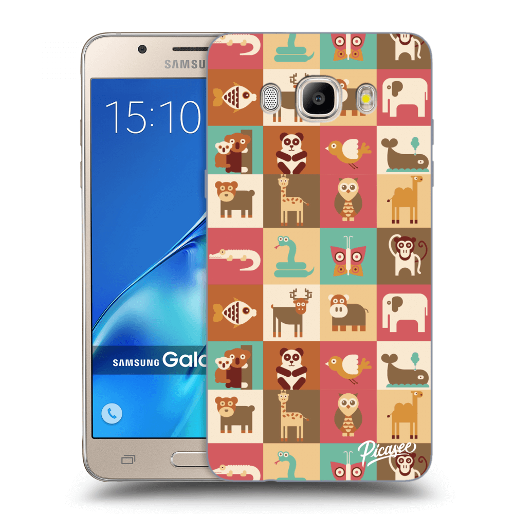 Picasee silikonový průhledný obal pro Samsung Galaxy J5 2016 J510F - Animals