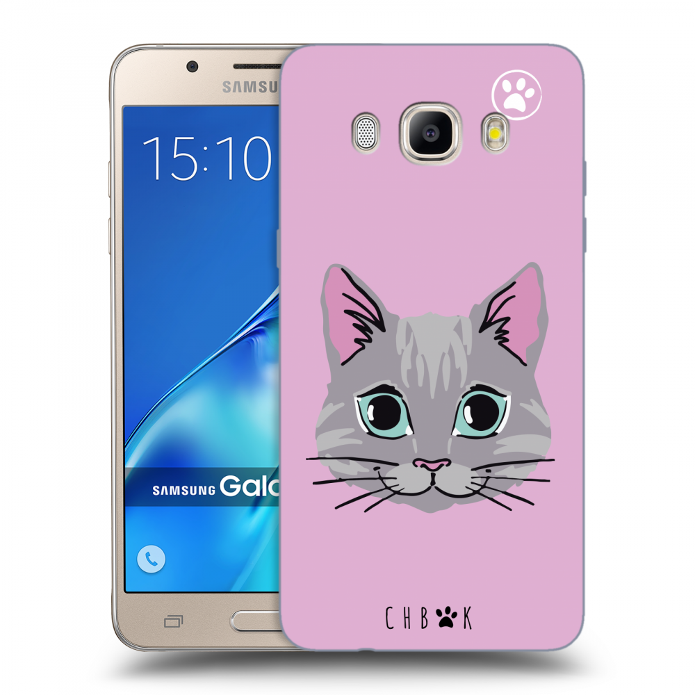 Picasee silikonový průhledný obal pro Samsung Galaxy J5 2016 J510F - Chybí mi kočky - Růžová