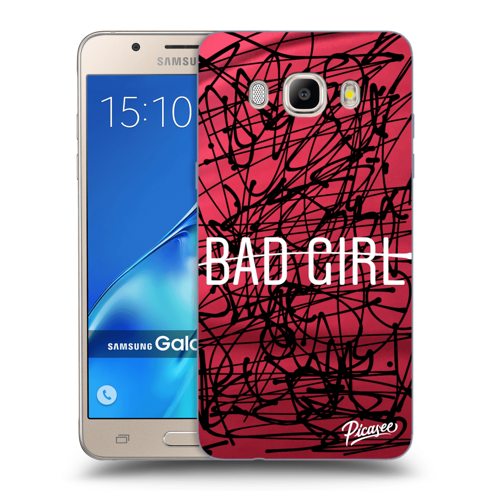Picasee silikonový průhledný obal pro Samsung Galaxy J5 2016 J510F - Bad girl