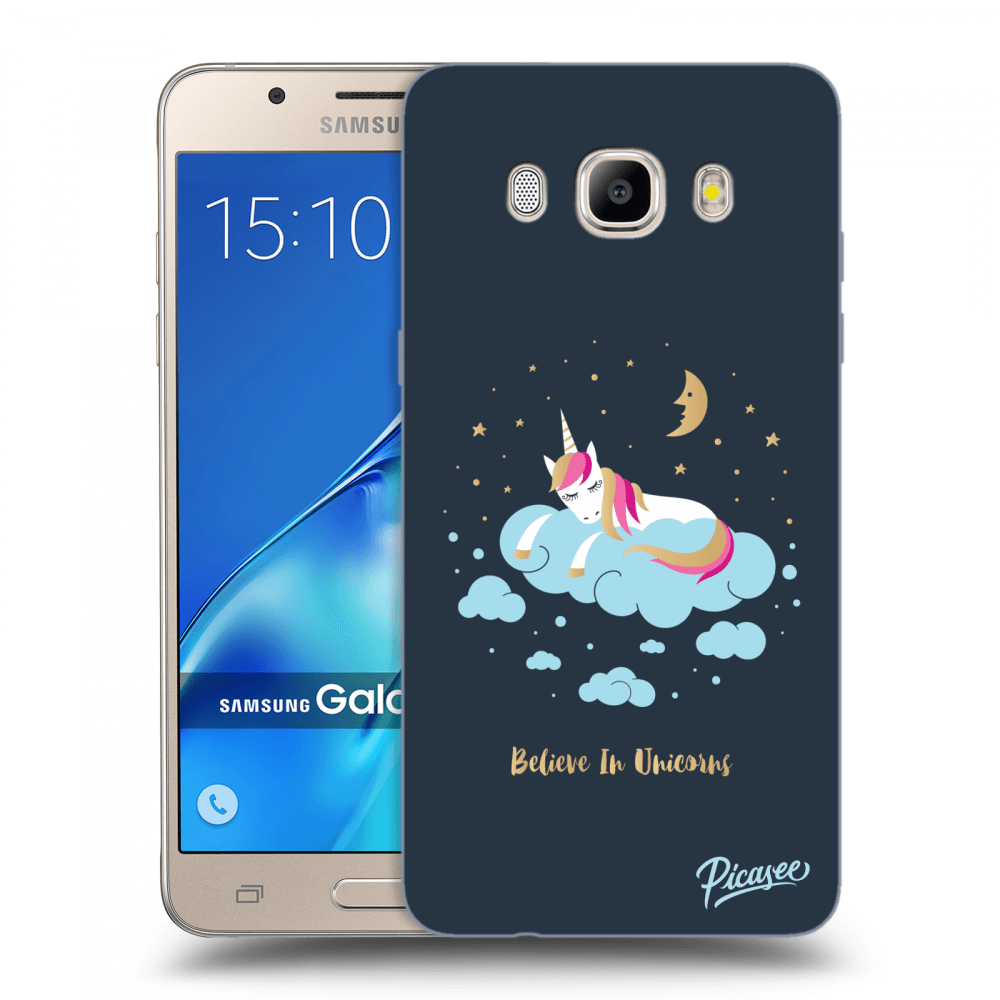 Picasee silikonový průhledný obal pro Samsung Galaxy J5 2016 J510F - Believe In Unicorns
