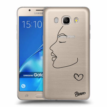 Picasee silikonový průhledný obal pro Samsung Galaxy J5 2016 J510F - Couple girl