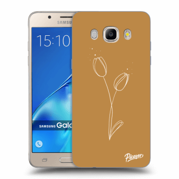 Picasee silikonový průhledný obal pro Samsung Galaxy J5 2016 J510F - Tulips