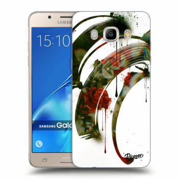 Picasee silikonový průhledný obal pro Samsung Galaxy J5 2016 J510F - Roses white