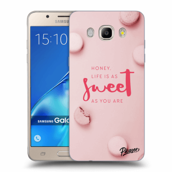 Picasee silikonový průhledný obal pro Samsung Galaxy J5 2016 J510F - Life is as sweet as you are