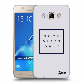 Picasee silikonový průhledný obal pro Samsung Galaxy J5 2016 J510F - Good vibes only