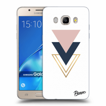 Picasee silikonový průhledný obal pro Samsung Galaxy J5 2016 J510F - Triangles