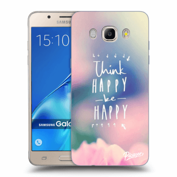 Picasee silikonový průhledný obal pro Samsung Galaxy J5 2016 J510F - Think happy be happy