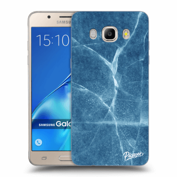 Picasee silikonový průhledný obal pro Samsung Galaxy J5 2016 J510F - Blue marble
