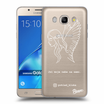 Picasee silikonový průhledný obal pro Samsung Galaxy J5 2016 J510F - Heaven White