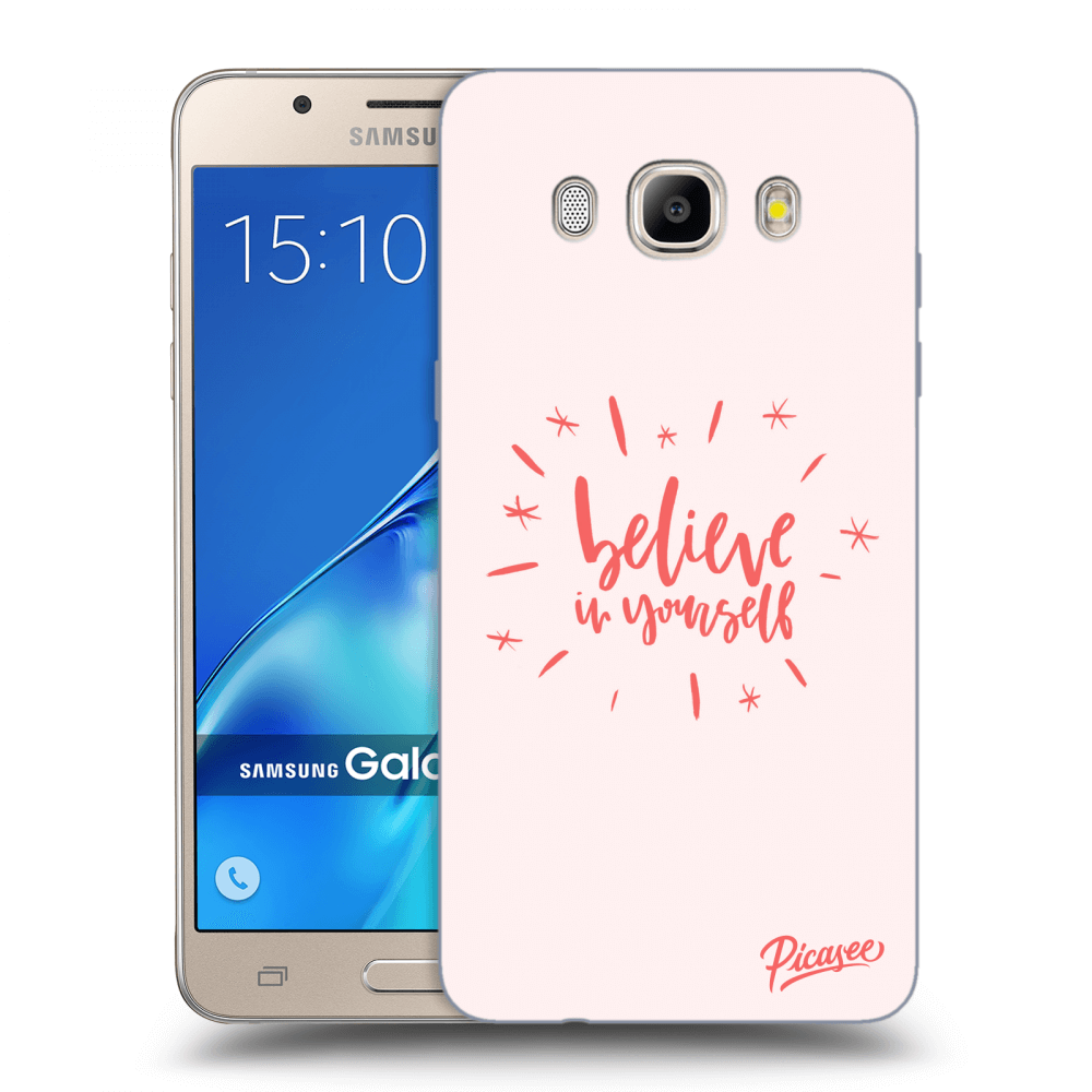 Picasee silikonový průhledný obal pro Samsung Galaxy J5 2016 J510F - Believe in yourself